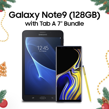 Thumbnail image of Galaxy Christmas Gift Promo: Galaxy Note9 (128GB) with Tab A 7.0 Bundle