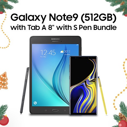 Thumbnail image of Galaxy Christmas Gift Promo: Galaxy Note9 (512GB) with Tab A 8.0 with S Pen Bundle