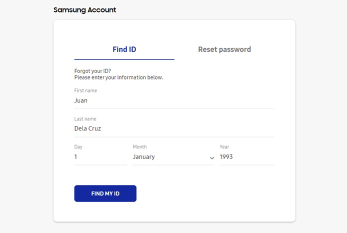 How to reset Samsung account password? | Samsung Support Philippines