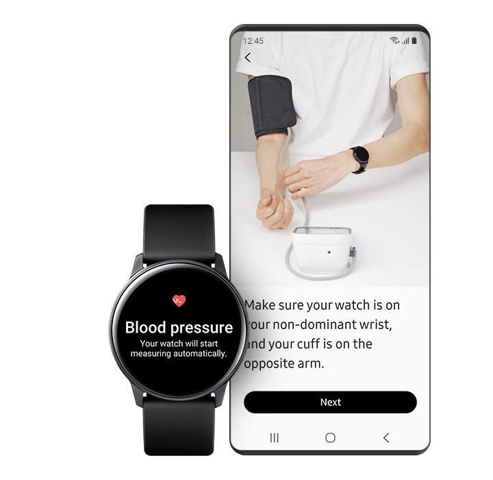 samsung galaxy watch active 2 mede pressão arterial