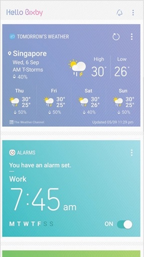 Bixby Home UI