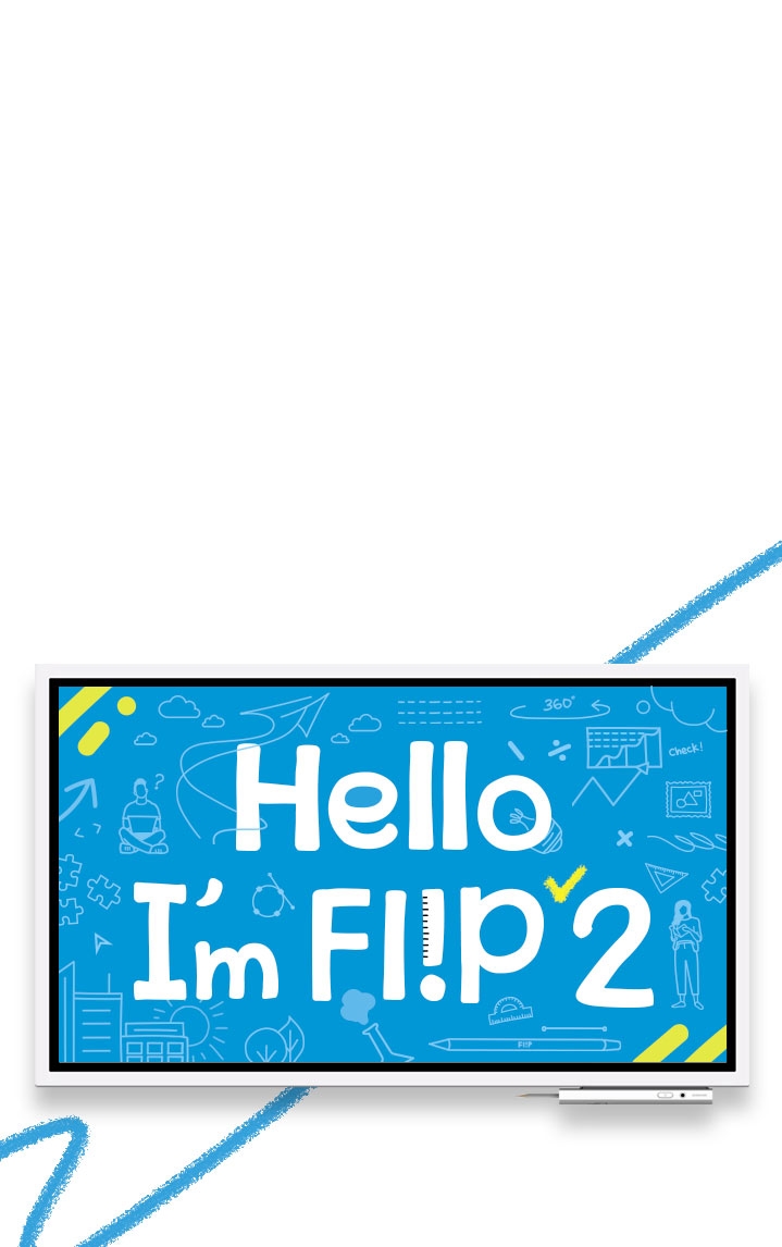 Hello, I'm Flip 2 문구가 적혀 있는 플립 제품 이미지