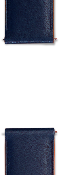 액티브 레더 드레스 스트랩(20mm) 블랙 오렌지