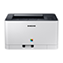 컬러 레이저 프린터 18/4 ppm(SL-C515)의 이미지로 제품 한 대가 정면을 보고 있습니다