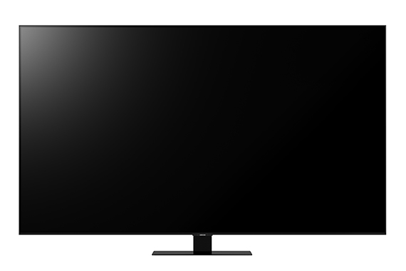 QLED TV가 스크롤 좌우 이동에 따라 360도 회전하며 제품 외관을 보여줍니다.
