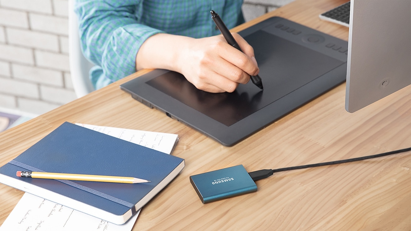 Samsung portable SSD T5 simple and efficient access to massive data.