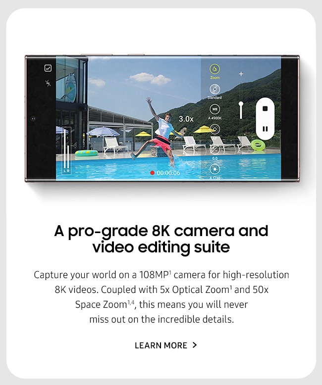 Pro-grade videos and photos in one powerful device