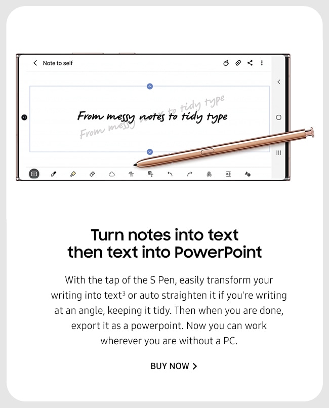 Turn notes into text then text into PowerPoint