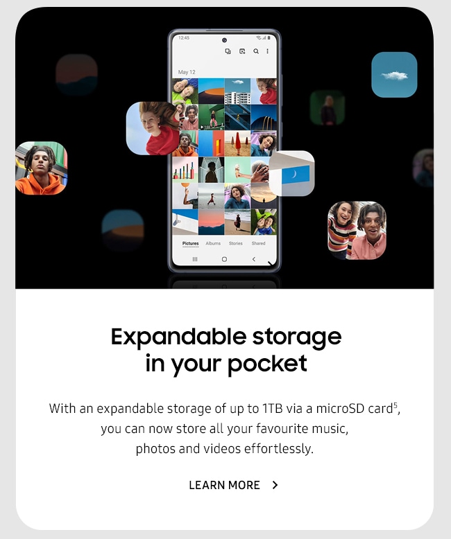 Expandable storage in your pocket