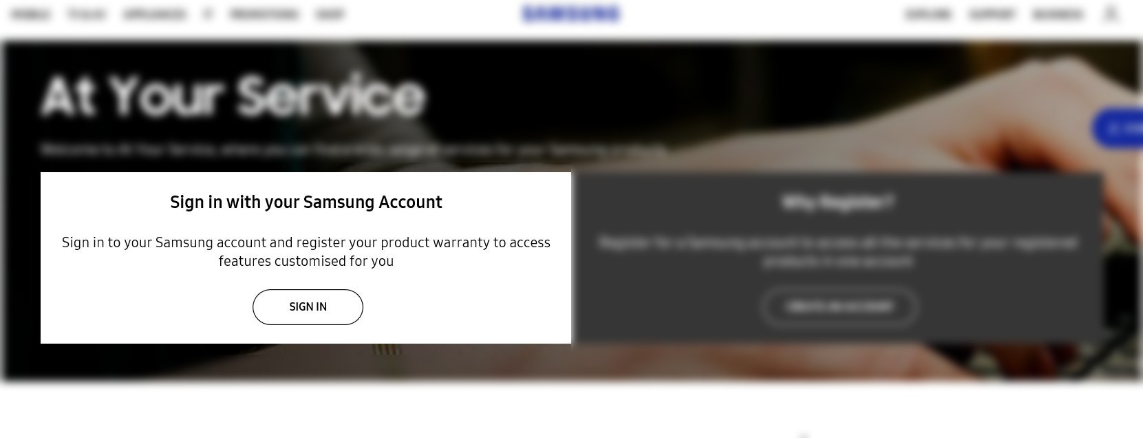 How to register Samsung Warranty on At Your Service? Samsung Support