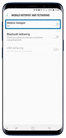 hotspot samsung s10