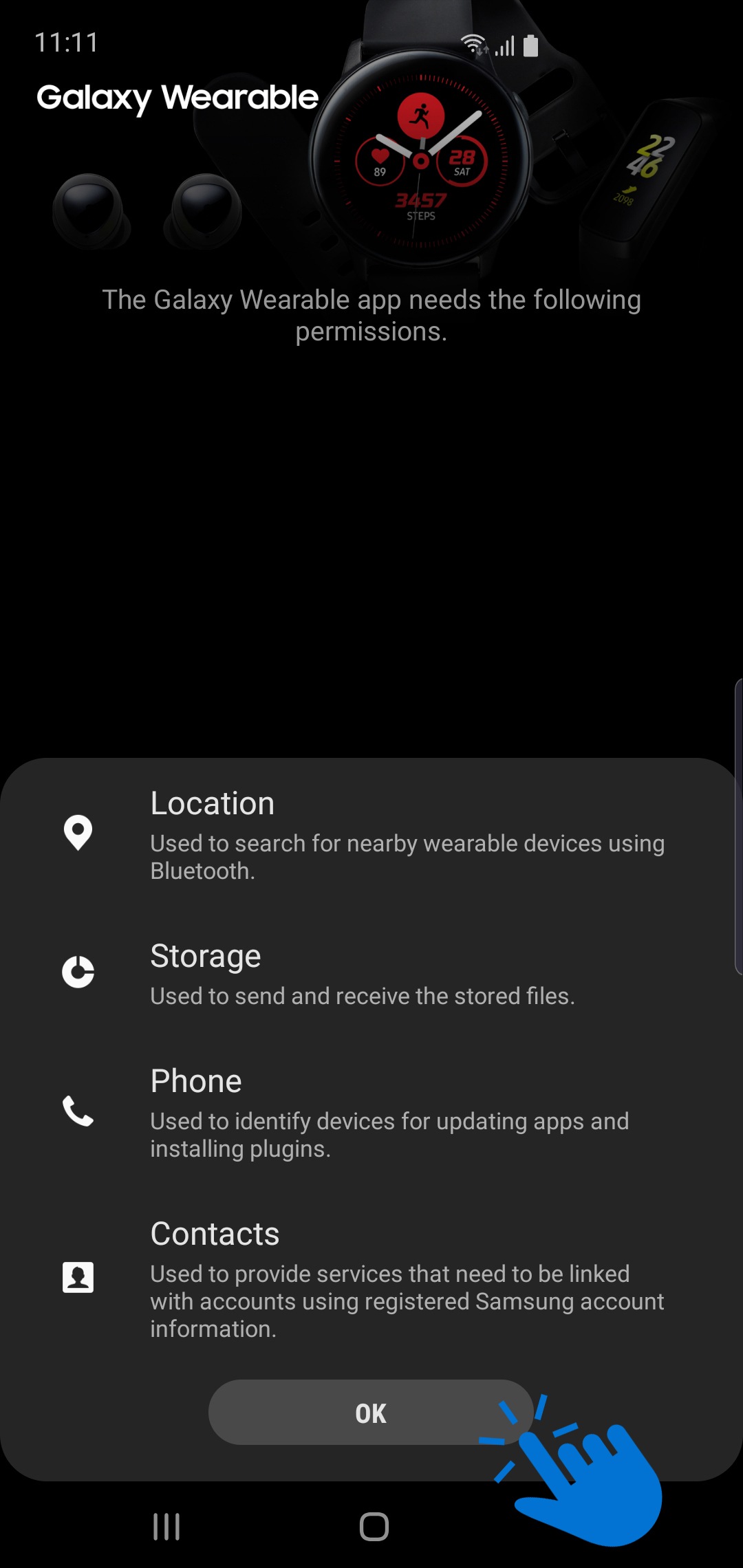 galaxy wearable play store
