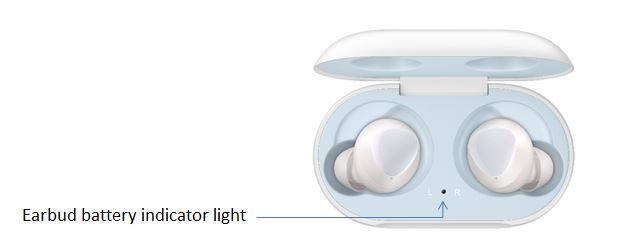 Light status on Samsung Galaxy Buds Battery Indicator and ...
