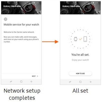 samsung galaxy watch lte setup