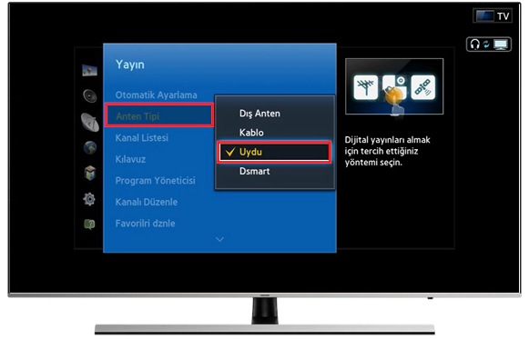 televizyonumun kanal ayarlarini nasil