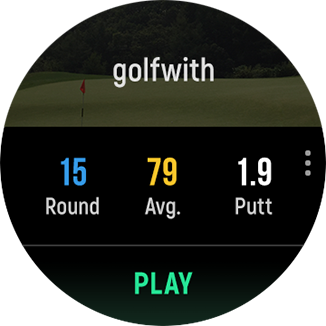 smart caddie galaxy watch