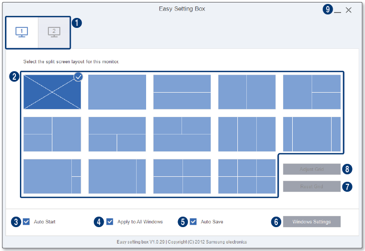 Монитор samsung не найден easy setting box