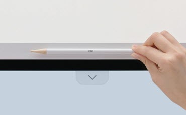 The Flip 2's interactive pen and convenient magnetic pen holder