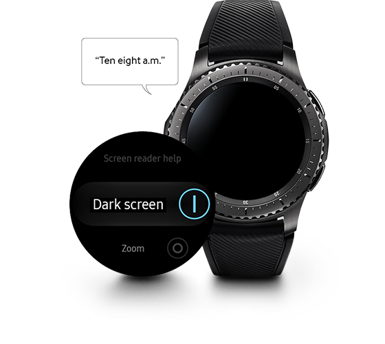 samsung gear s3 black screen