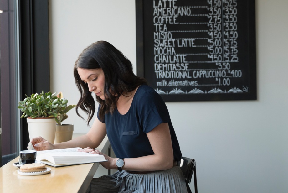 Tome um café para dividir o seu dia