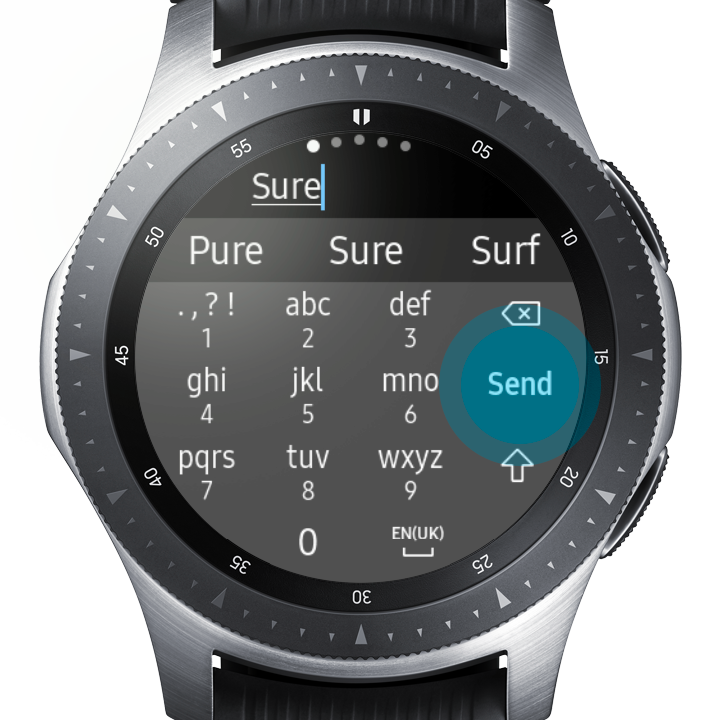 can you text on the samsung galaxy watch