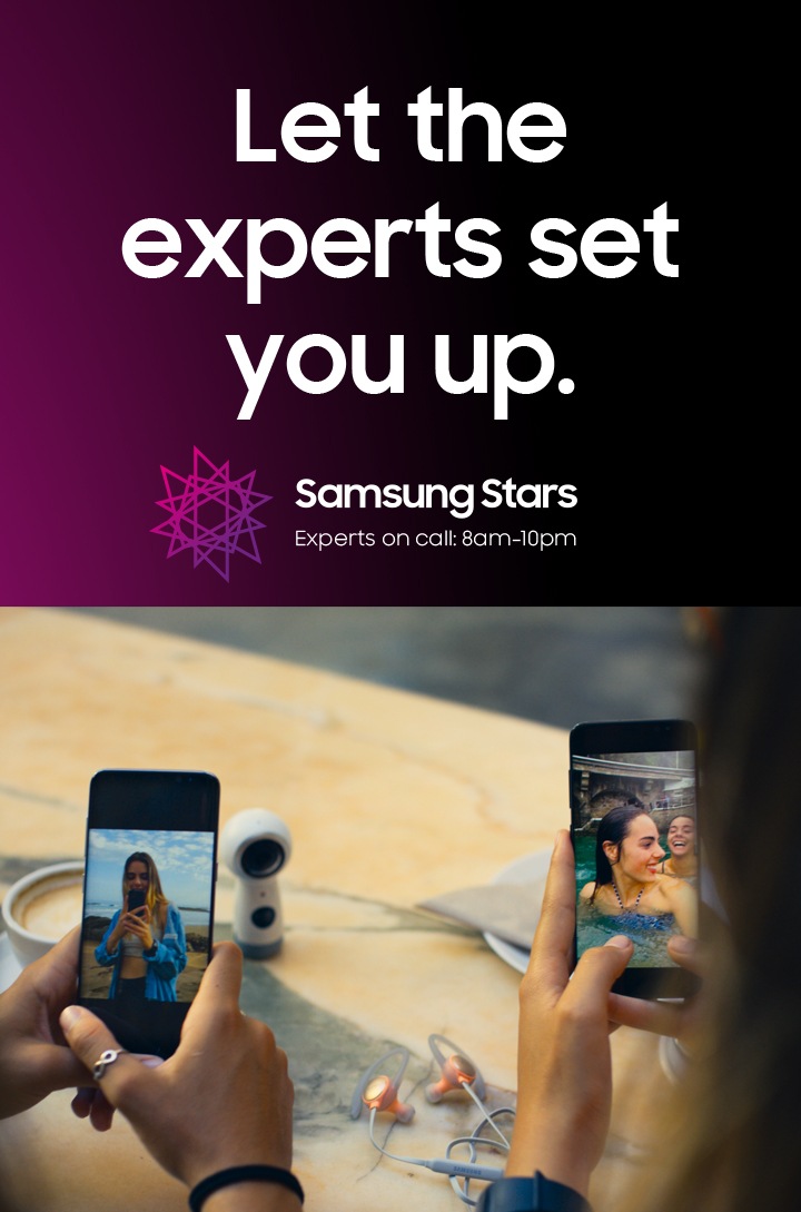 Samsung Stars Live Support to Set Up Your Samsung Device Samsung UK