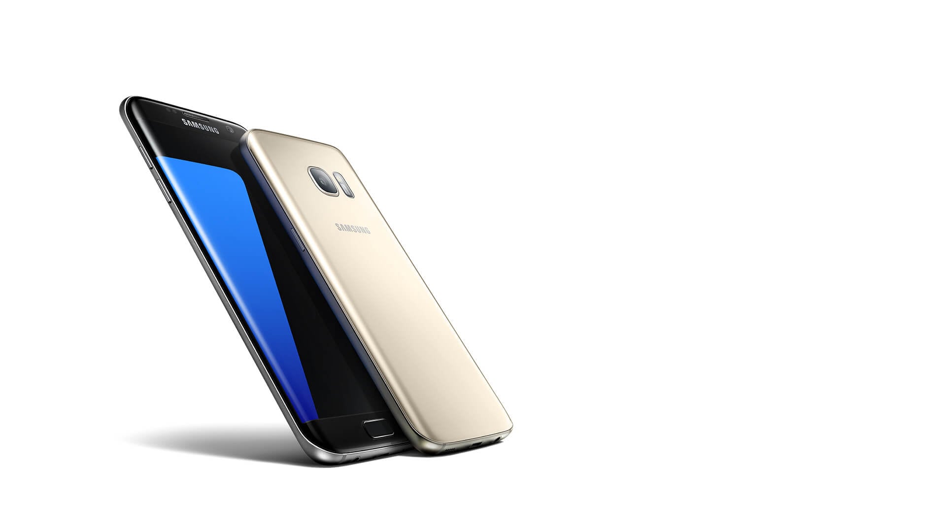 Galaxy S7 edge lying flat