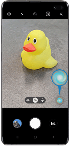 Scenos optimizavimo priemonės piktograma „Galaxy S10“ kameroje 
