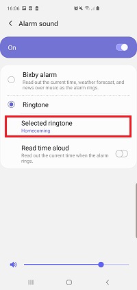 How do I set, edit and turn on or off alarms on my Samsung Galaxy