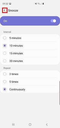 How do I set, edit and turn on or off alarms on my Samsung Galaxy