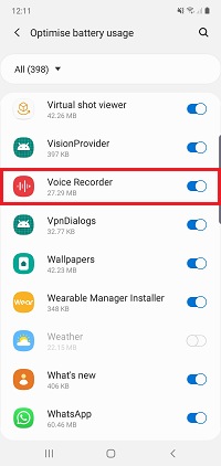 voice recorder app samsung