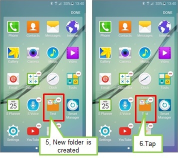 how to create a file folder on samsung
