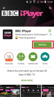 samsung iplayer bbc device galaxy accept support tap permissions