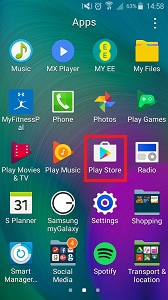 samsung galaxy install app play store download