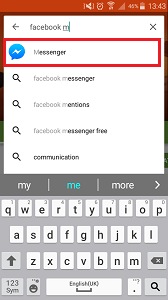 How do I get the Facebook Messenger app on my Samsung Galaxy device?