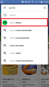 How do I get the Spotify Music app on my Samsung Galaxy device