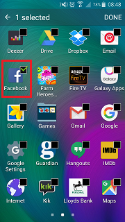 hide icons on s5