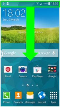 How do I navigate and edit the notification panel on my Samsung Galaxy Ace 4?