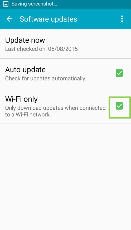 How to turn off wifi only download on galaxy s8 phone