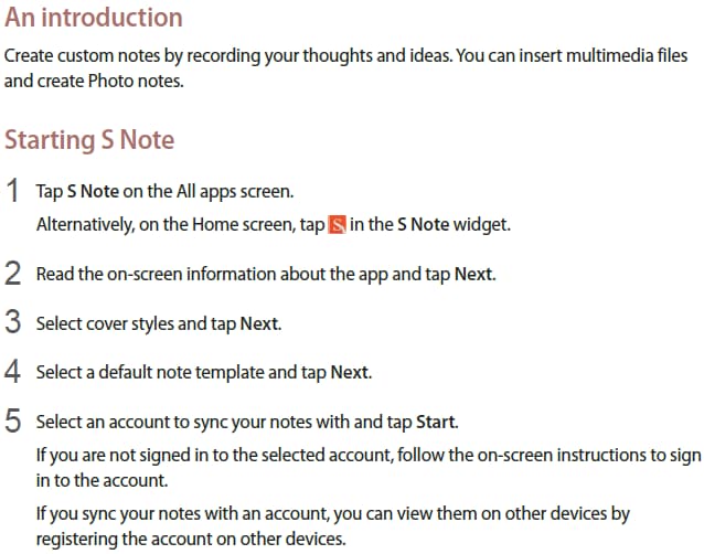 s note app