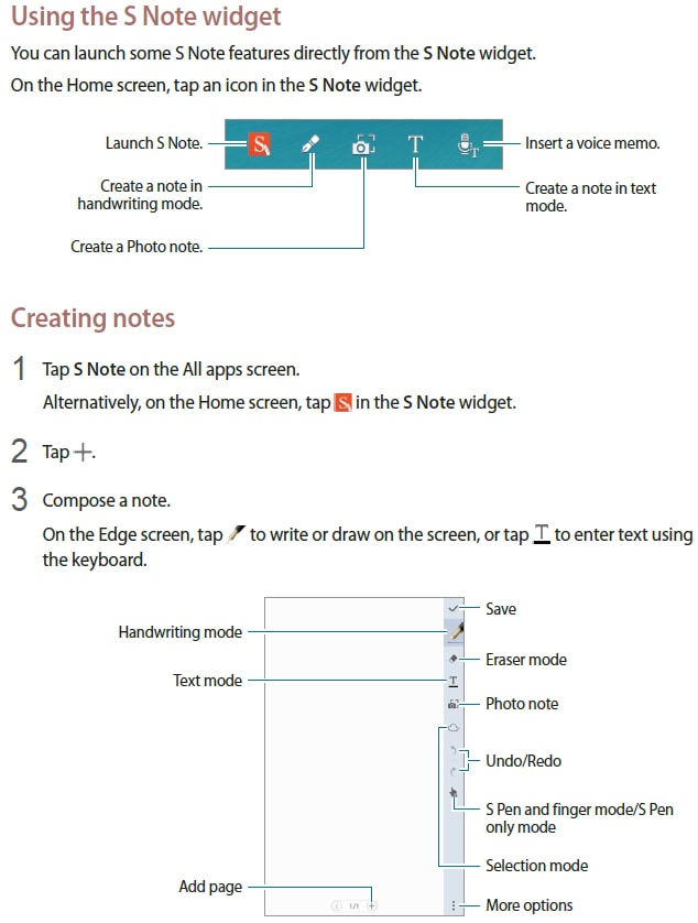 s note app