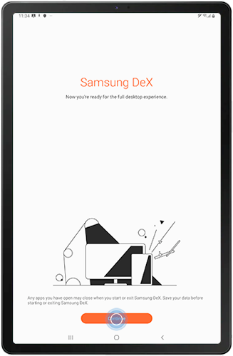 How To Connect The Galaxy Tab To A Screen Using Dex Samsung Support Uk