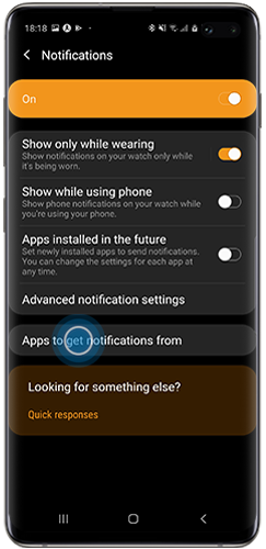 galaxy watch facebook messenger