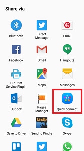 samsung quick connect gone