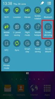 Screen mirroring samsung s7