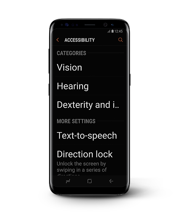 Overview Accessibility Samsung UK Samsung UK