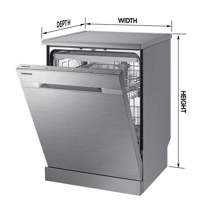 samsung dishwasher measurements