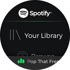 Galaxy Watch Active2 Apps Available Spotify - Key Screen