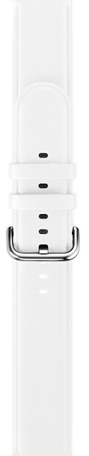 leather type white color strap