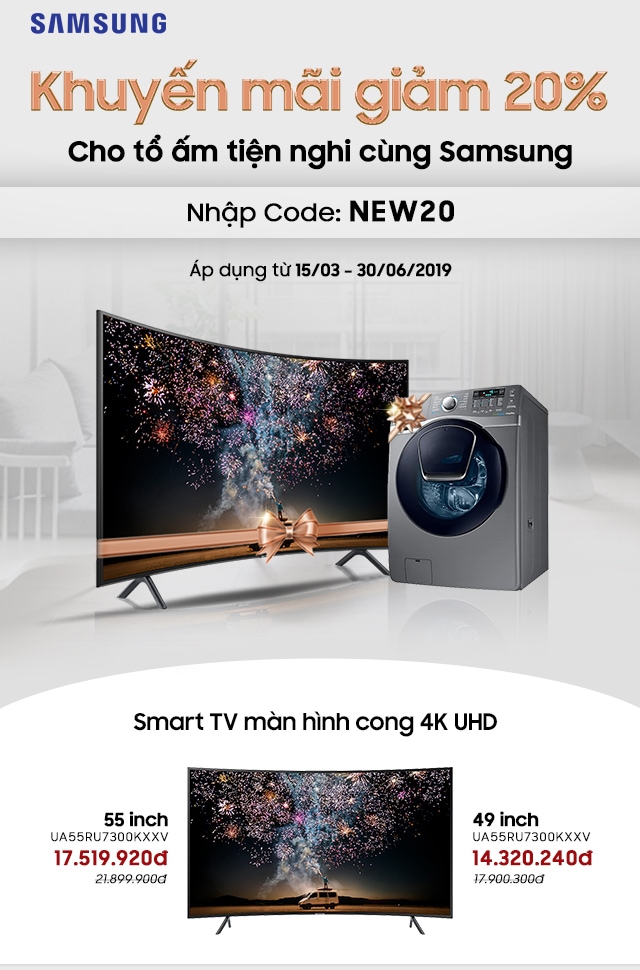 Smart TV màn hình cong 4k UHD